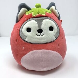 Squishmallow Ryan the Husky In Strawberry Costume 8" Foodie Squad Plush Toy
